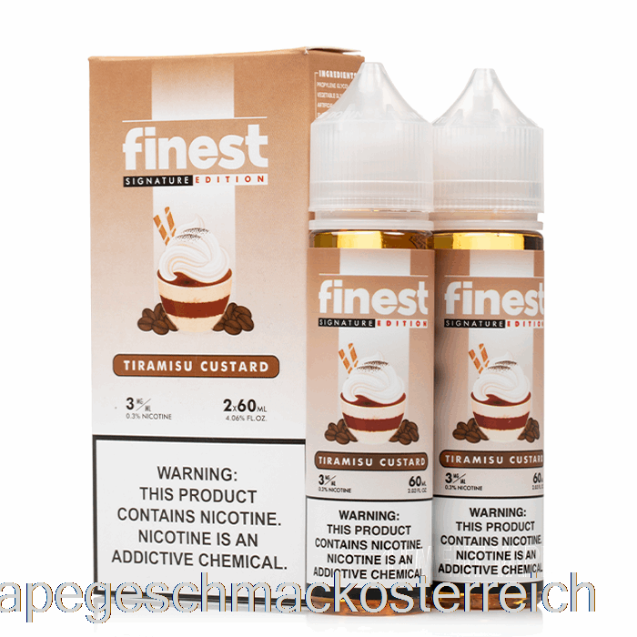 Tiramisu-Custard – Die Feinste Signature-Edition – 120 Ml, 0 Mg Vape-Geschmack